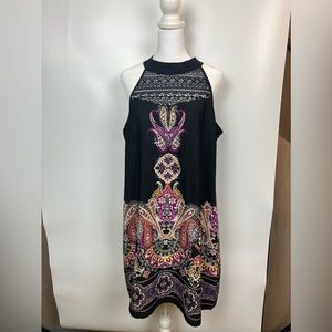 Xhilaration from Target. Black halter dress. Print on front and back. Size XL.